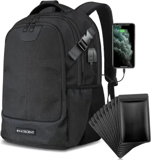 100% Smell Proof Backpack (Dark Grey), Large, INS003
