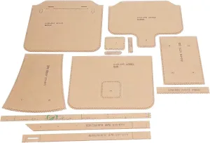 12Pcs Clear Acrylic Shoulder Bag Pattern Template Handbag Stencil for Leather Craft Tool