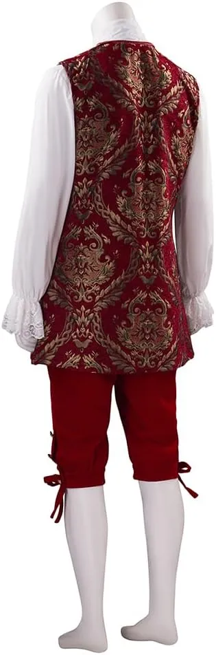 18th Century French Court Costume Men 1700s Mens Baroque Rococo Outfit Victorian Prince Costume Wedding Suit