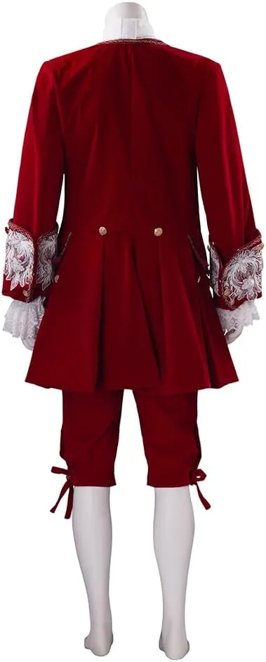 18th Century French Court Costume Men 1700s Mens Baroque Rococo Outfit Victorian Prince Costume Wedding Suit