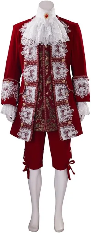 18th Century French Court Costume Men 1700s Mens Baroque Rococo Outfit Victorian Prince Costume Wedding Suit