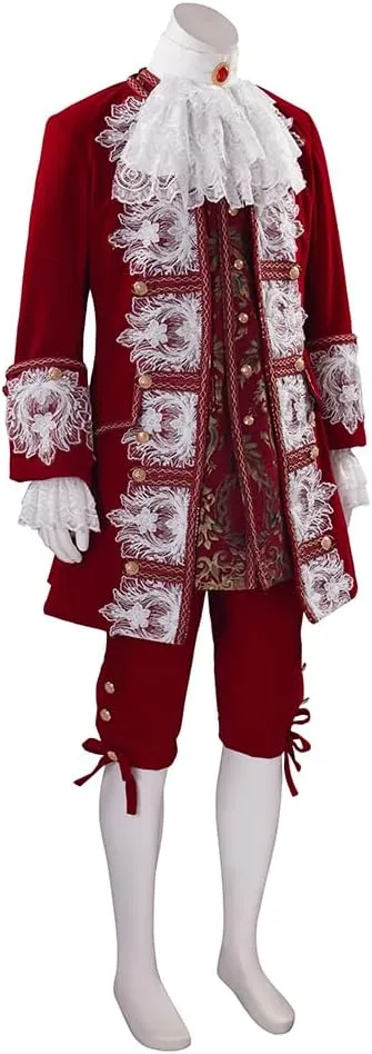 18th Century French Court Costume Men 1700s Mens Baroque Rococo Outfit Victorian Prince Costume Wedding Suit