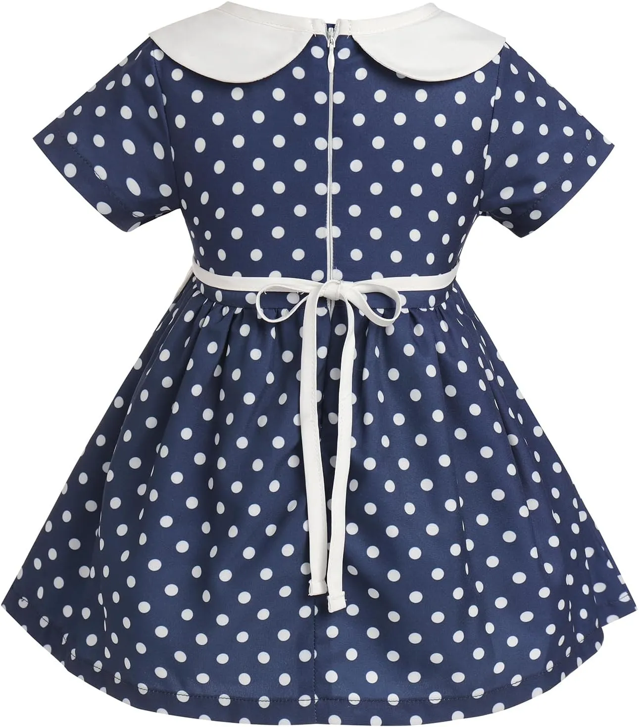 1950s Vintage Housewife Costume for Girls Polka Dots Maid Dress Plaid Halloween Cosplay Outfit Kids Retro Dresses