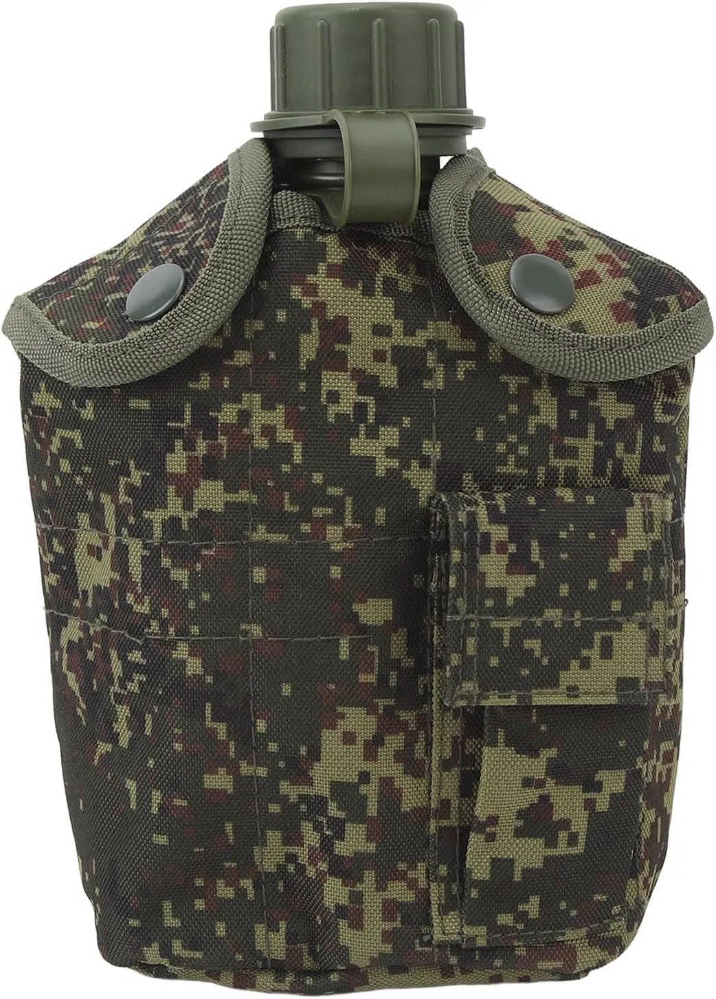 1L Water Bottle, Large Capacity Camping Bottle Leak Proof Sports Water Bottle Wide Mouth Canteens with Cover for Camping Hiking (Type 3)