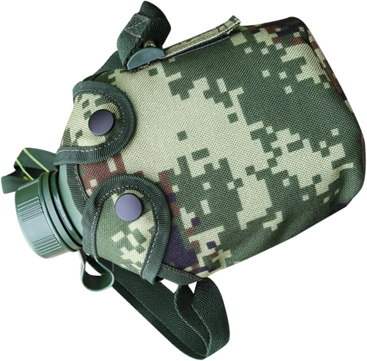 1set Aluminum Alloy Water Bottle Canteen Hydration for Camping Hiking Climbing Outdoor Adventures Leak Design Hook for Easy Carrying