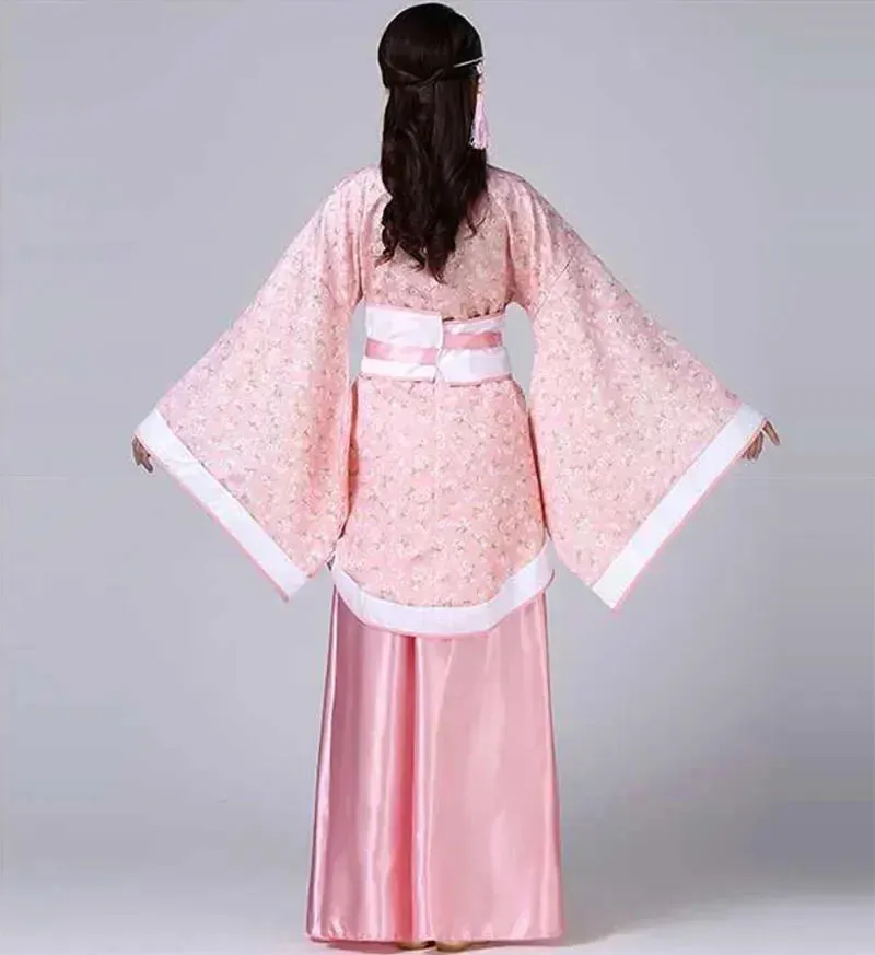 2024 Hanfu Chinese Costume: Kids Flower Girl & Women's Fairy Dance Stage Dress