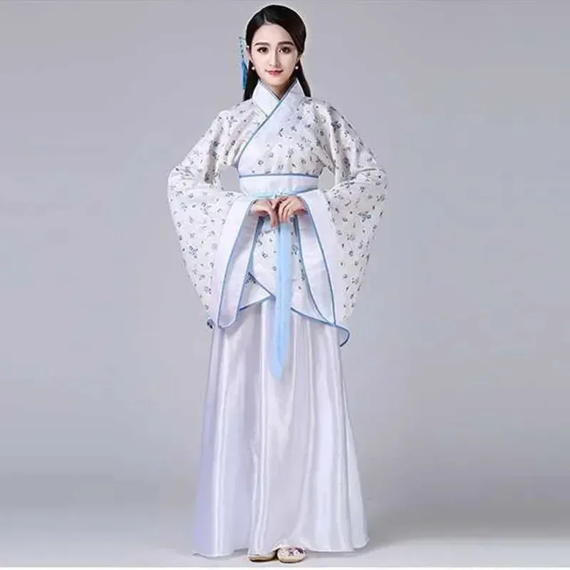 2024 Hanfu Chinese Costume: Kids Flower Girl & Women's Fairy Dance Stage Dress