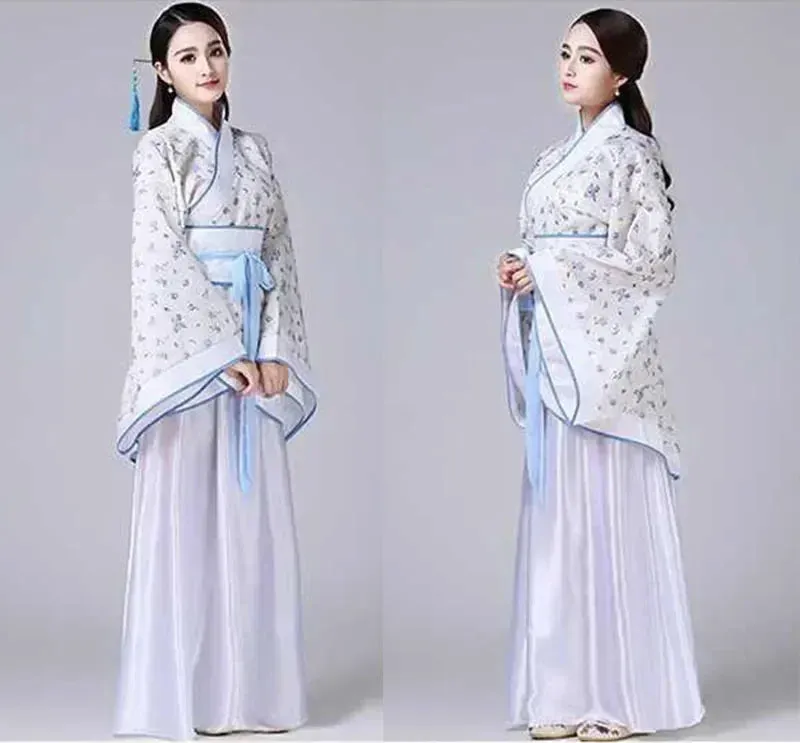 2024 Hanfu Chinese Costume: Kids Flower Girl & Women's Fairy Dance Stage Dress