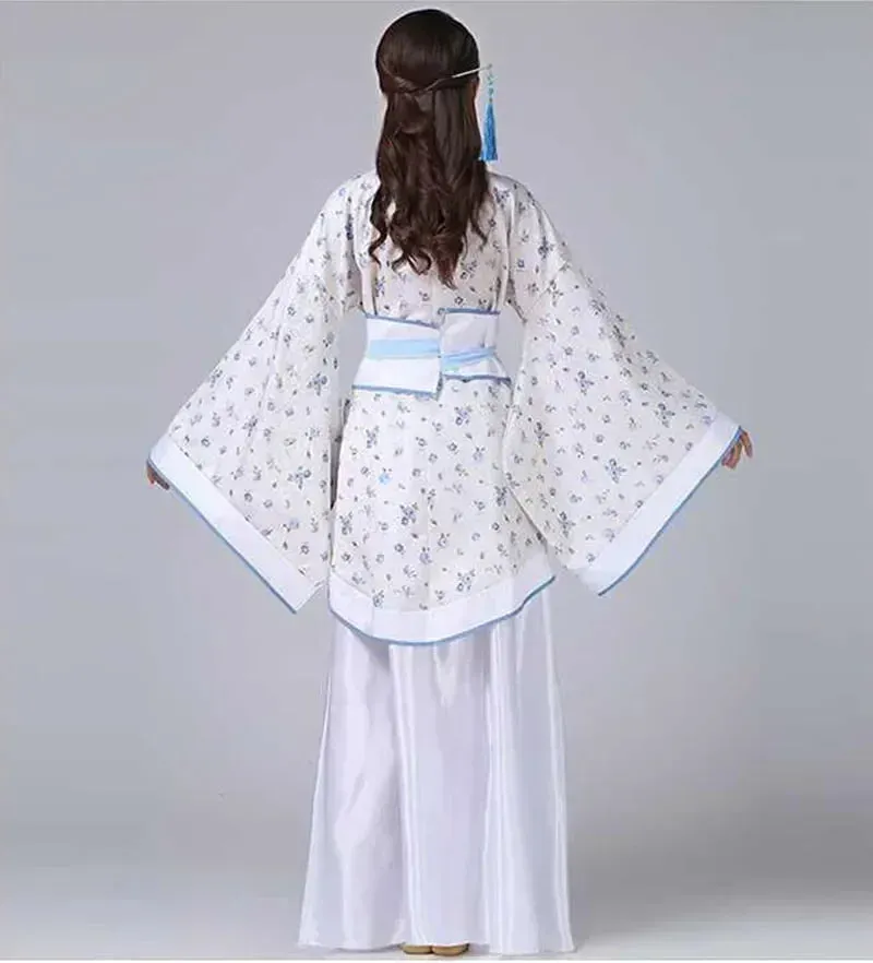 2024 Hanfu Chinese Costume: Kids Flower Girl & Women's Fairy Dance Stage Dress