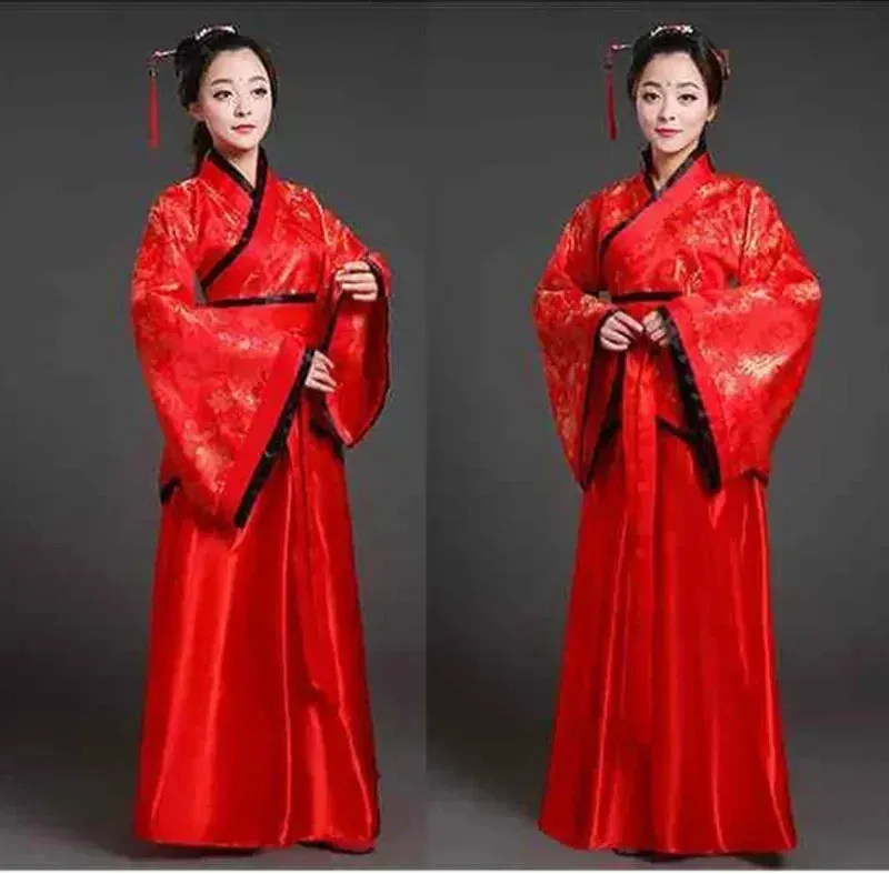 2024 Hanfu Chinese Costume: Kids Flower Girl & Women's Fairy Dance Stage Dress