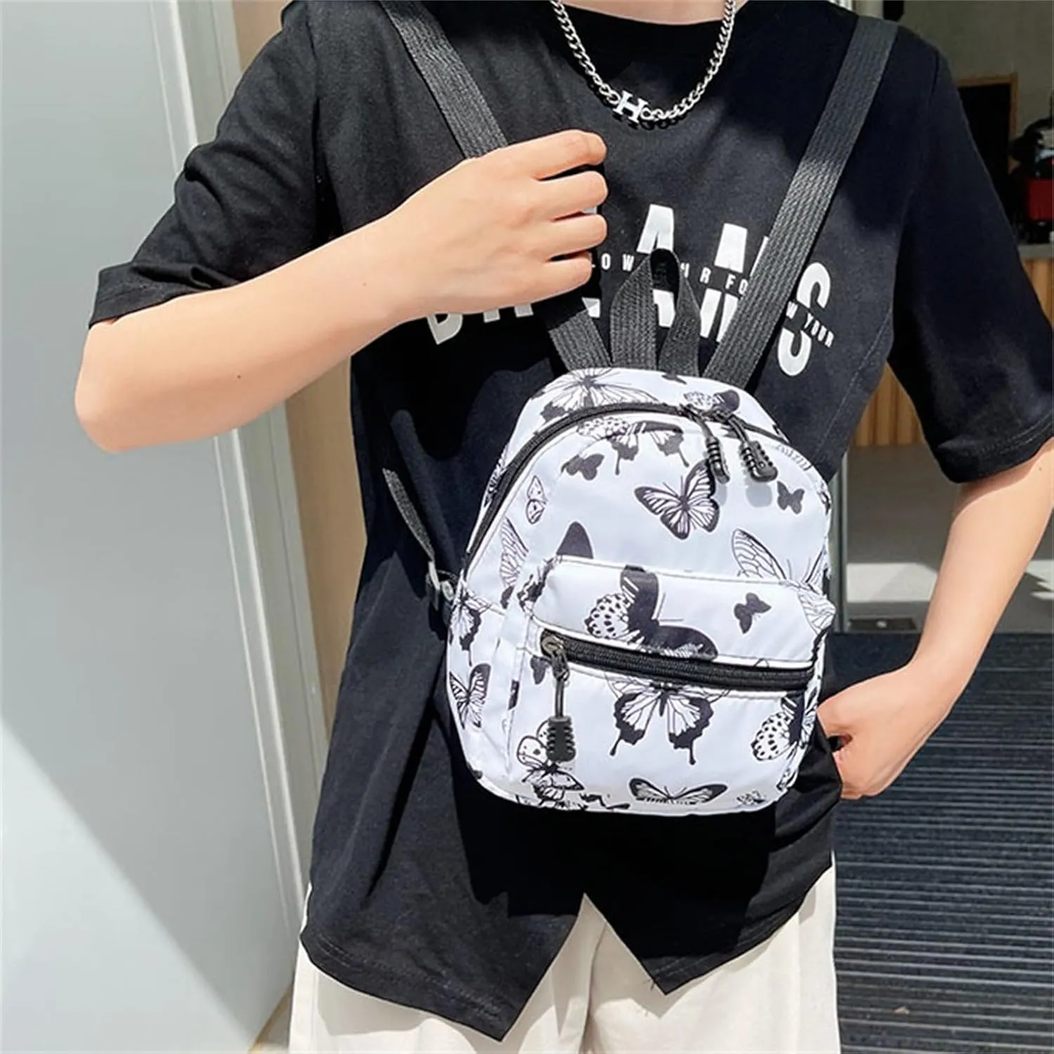 3Pcs Cute Backpack Bag Large Capacity Nylon Waterproof Lightweight Bookbags Casual Laptop Daypack Work College Travel-03