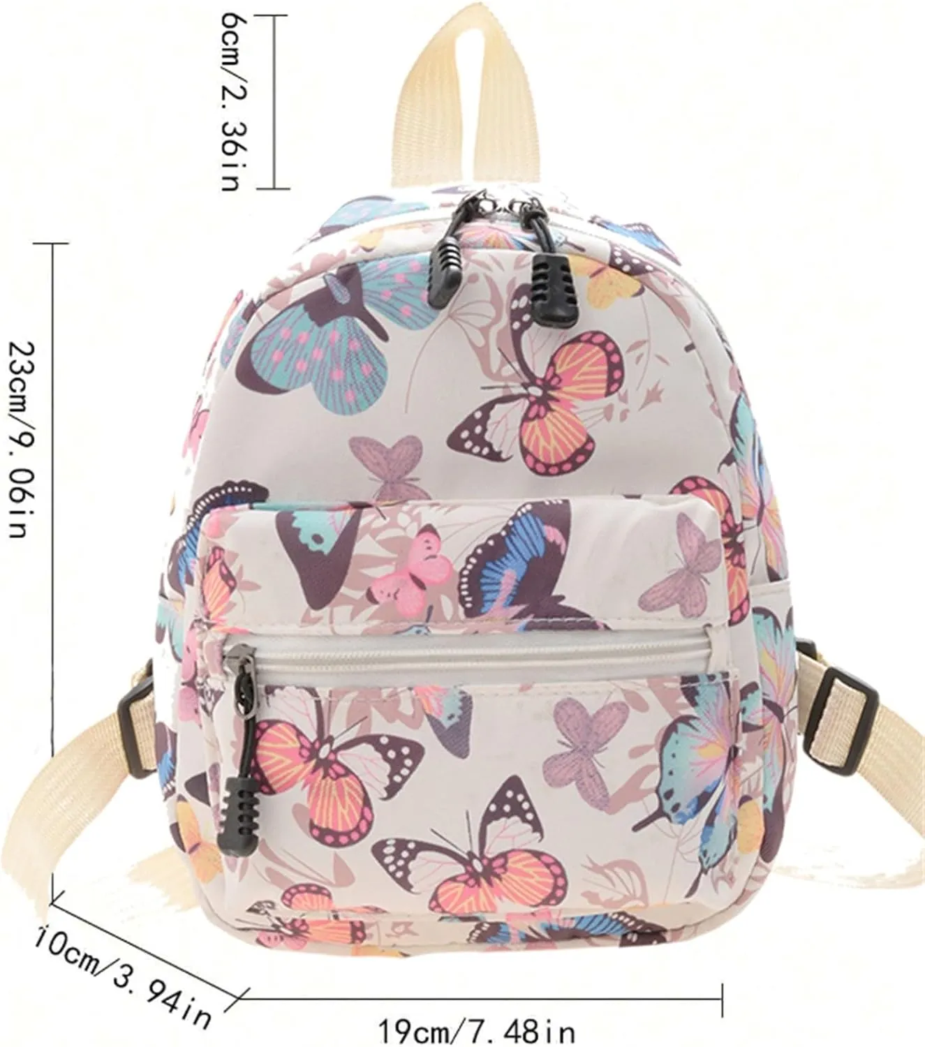 3Pcs Cute Backpack Bag Large Capacity Nylon Waterproof Lightweight Bookbags Casual Laptop Daypack Work College Travel-03