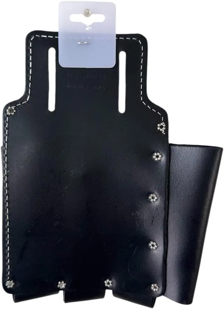 4-Pocket Tool Pouch | Oil-Tanned Leather Plier Holder & Multi-Tool Waist Bag | Adjustable Fit for Carpenters, Electricians & Mechanics
