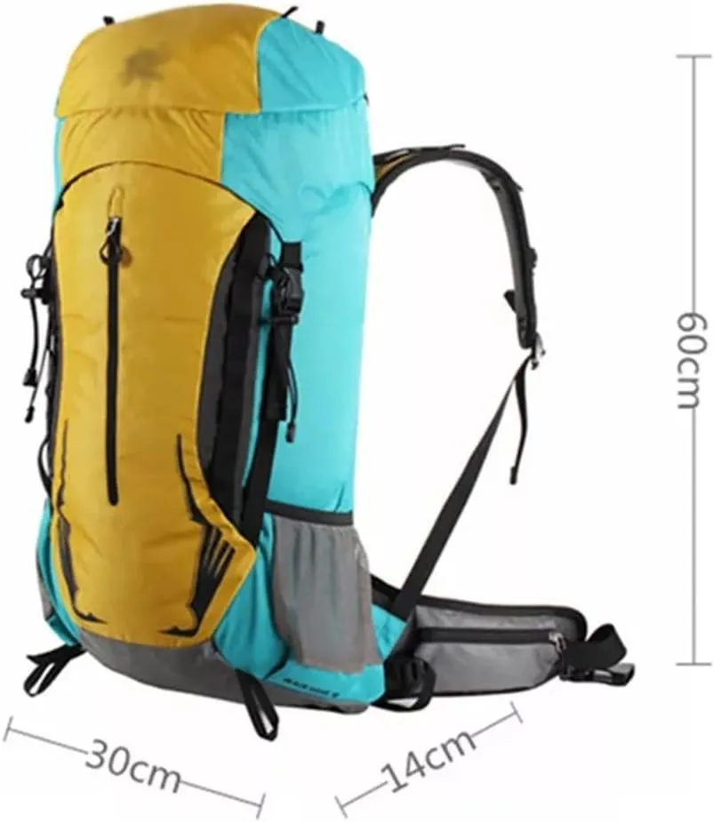40L Outdoor Bag Hiking Sports Backpack Multi Pocket Travel Backpack Mountaineering Backpack (E,As the picture shows)