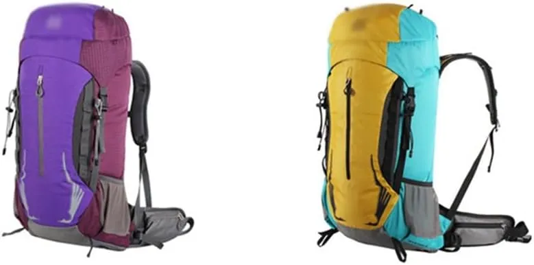 40L Outdoor Bag Hiking Sports Backpack Multi Pocket Travel Backpack Mountaineering Backpack (E,As the picture shows)