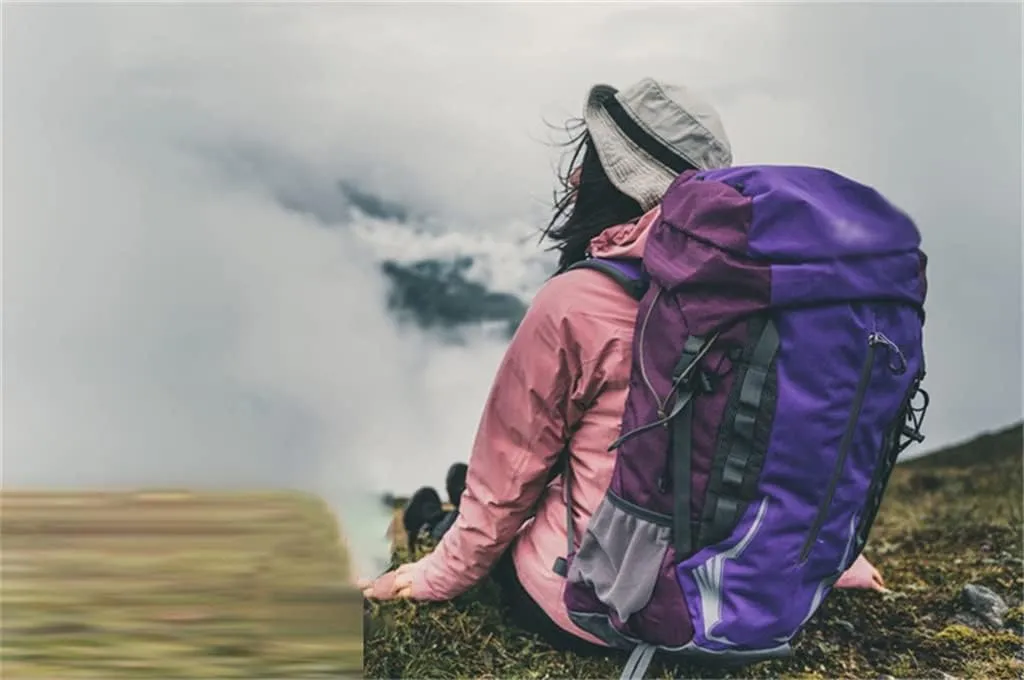 40L Outdoor Bag Hiking Sports Backpack Multi Pocket Travel Backpack Mountaineering Backpack (E,As the picture shows)