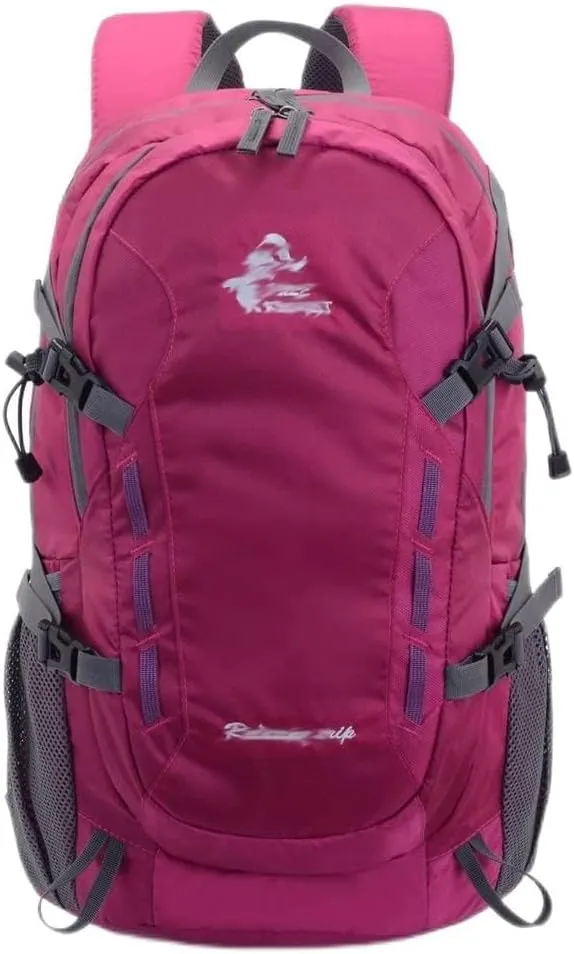 40L Travel Backpack Large Capacity Men's Women's Backpack Camping Hiking Sports Bag (Color : Black, Size : 53 * 32 * 15cm)