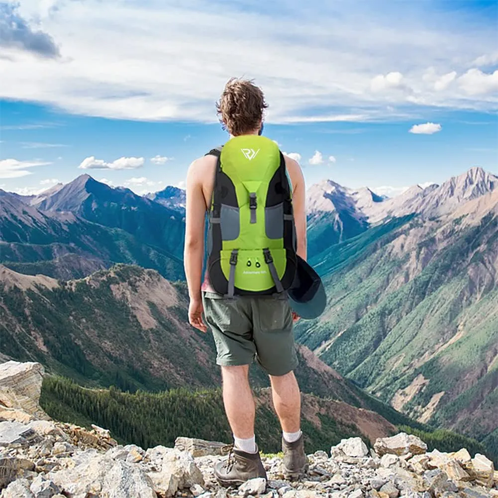 50L Hiking Backpack, Waterproof Lightweight Daypack for Outdoor Camping Travel
