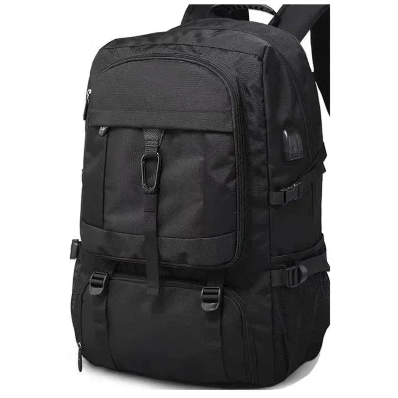 50L/80L Large Travel Backpack for Men – Waterproof, with Separate Shoe Compartment and USB Slot