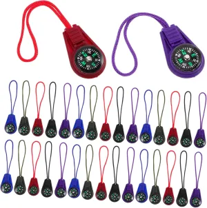 50pcs Lanyard Compass Portable Plastic Navigation Tool for Boy Girl Stylish Design for Hiking Camping and Outdoor Activities Easy Access and Accurate Direction
