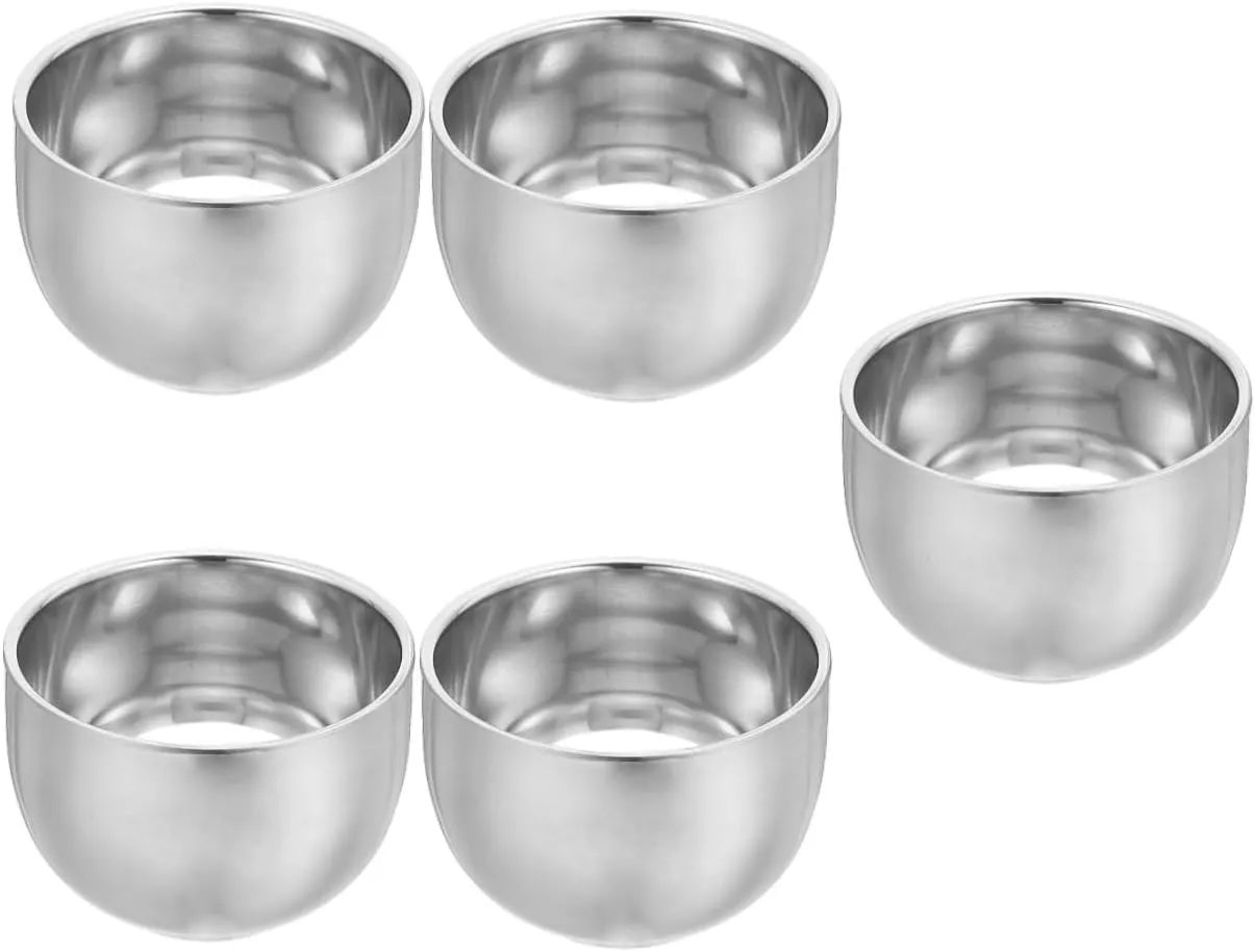 5pcs Large Capacity Shaving Bowl for Men Shave Cream Mug Professional Shaving Accessory