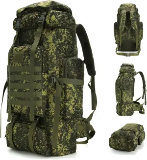 70L Hiking Backpack Military Tactical Camping Adjustable waterproof Climbing Sport Bags
