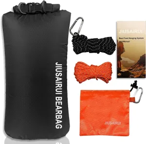 7.8Oz Ultralight Bear Bag Hanging Kit: 30D Waterproof Bear Proof Food Storage for Backpacking and Camping Alternative to Bear Canister (10L)