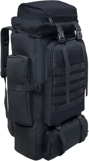 80L 100 Liters Camping Hiking Military Tactical Backpack,Water Resistant Large Travel Daypacks Outdoor MOLLE Rucksack