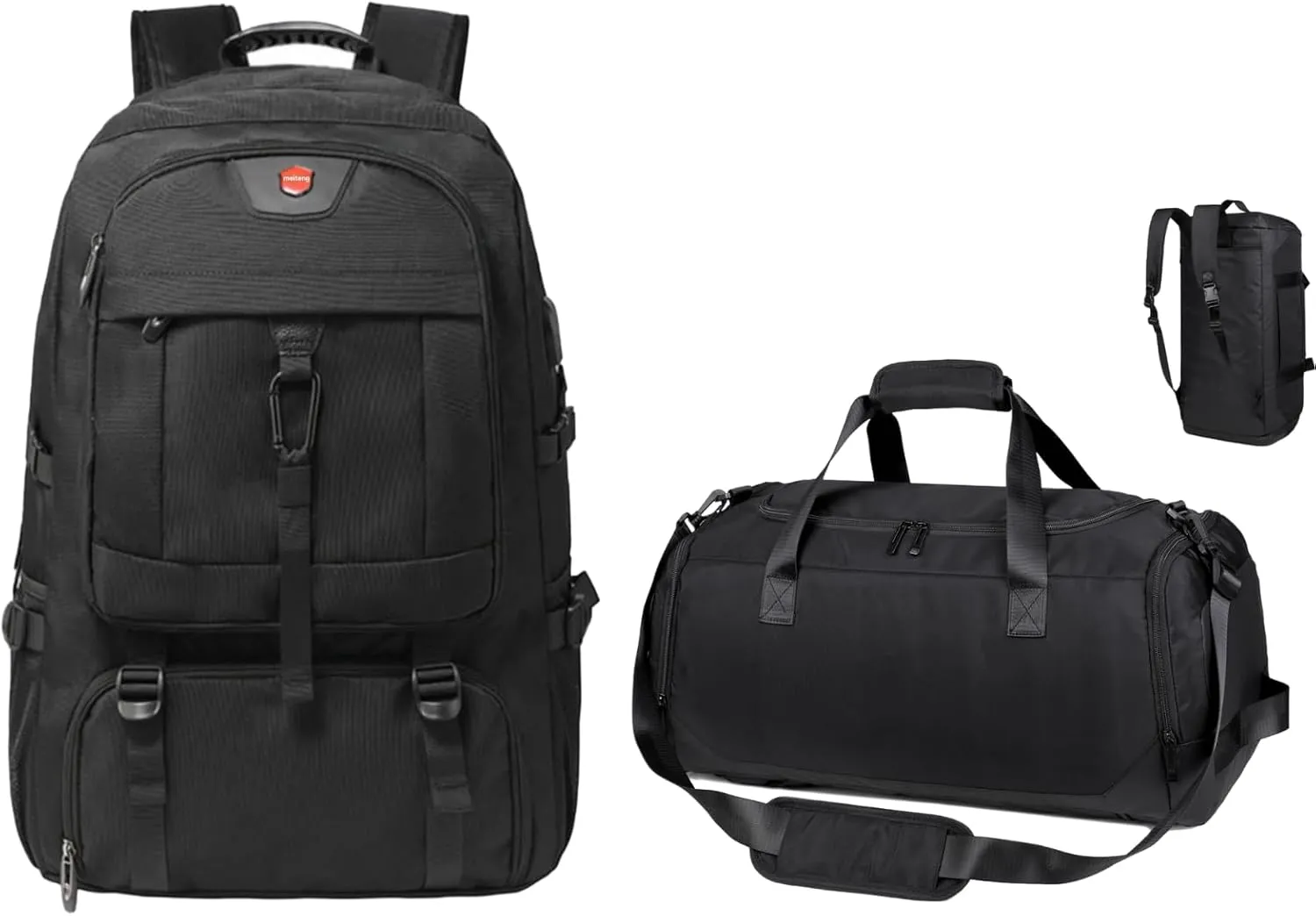 80L Travel Backpack & Travel Duffle Bag, 18 Inch Laptop Backpack for Men Women, Waterproof Anti-Theft TSA Friendly Flight Approved Back Pack