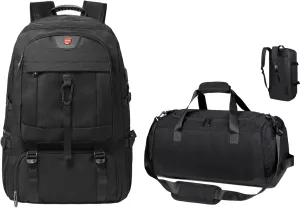 80L Travel Backpack & Travel Duffle Bag, 18 Inch Laptop Backpack for Men Women, Waterproof Anti-Theft TSA Friendly Flight Approved Back Pack