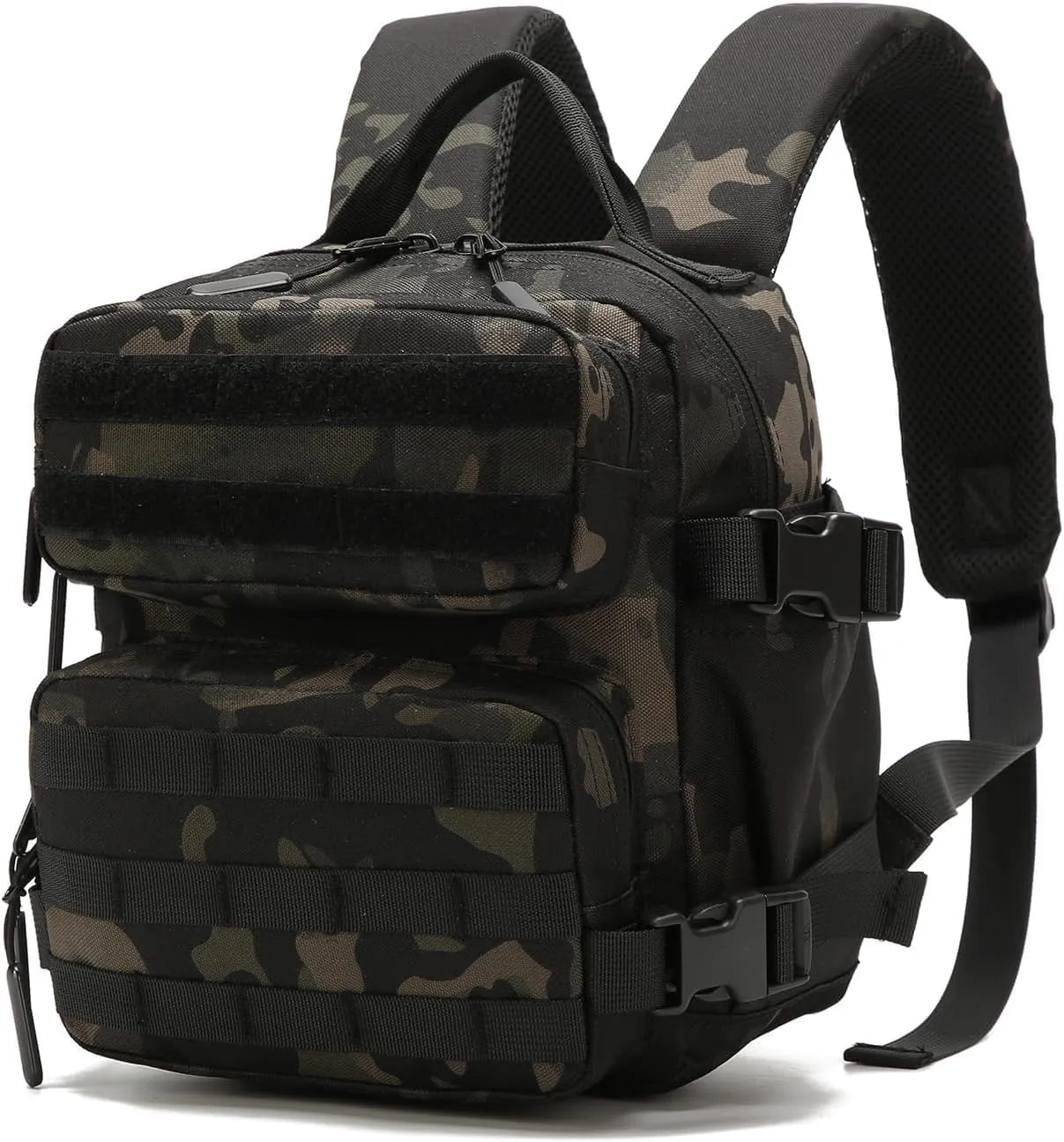 9L Mini Tactical Backpack Men Women Small Assault Rucksack Water-proof GYM Hiking Bug Out Bag with molle attachments (BCP)