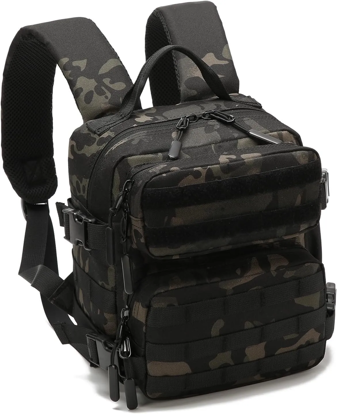9L Mini Tactical Backpack Men Women Small Assault Rucksack Water-proof GYM Hiking Bug Out Bag with molle attachments (BCP)