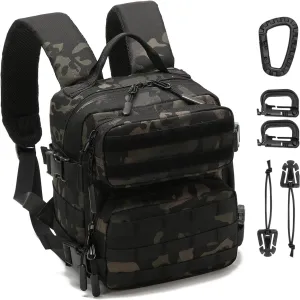 9L Mini Tactical Backpack Men Women Small Assault Rucksack Water-proof GYM Hiking Bug Out Bag with molle attachments (BCP)
