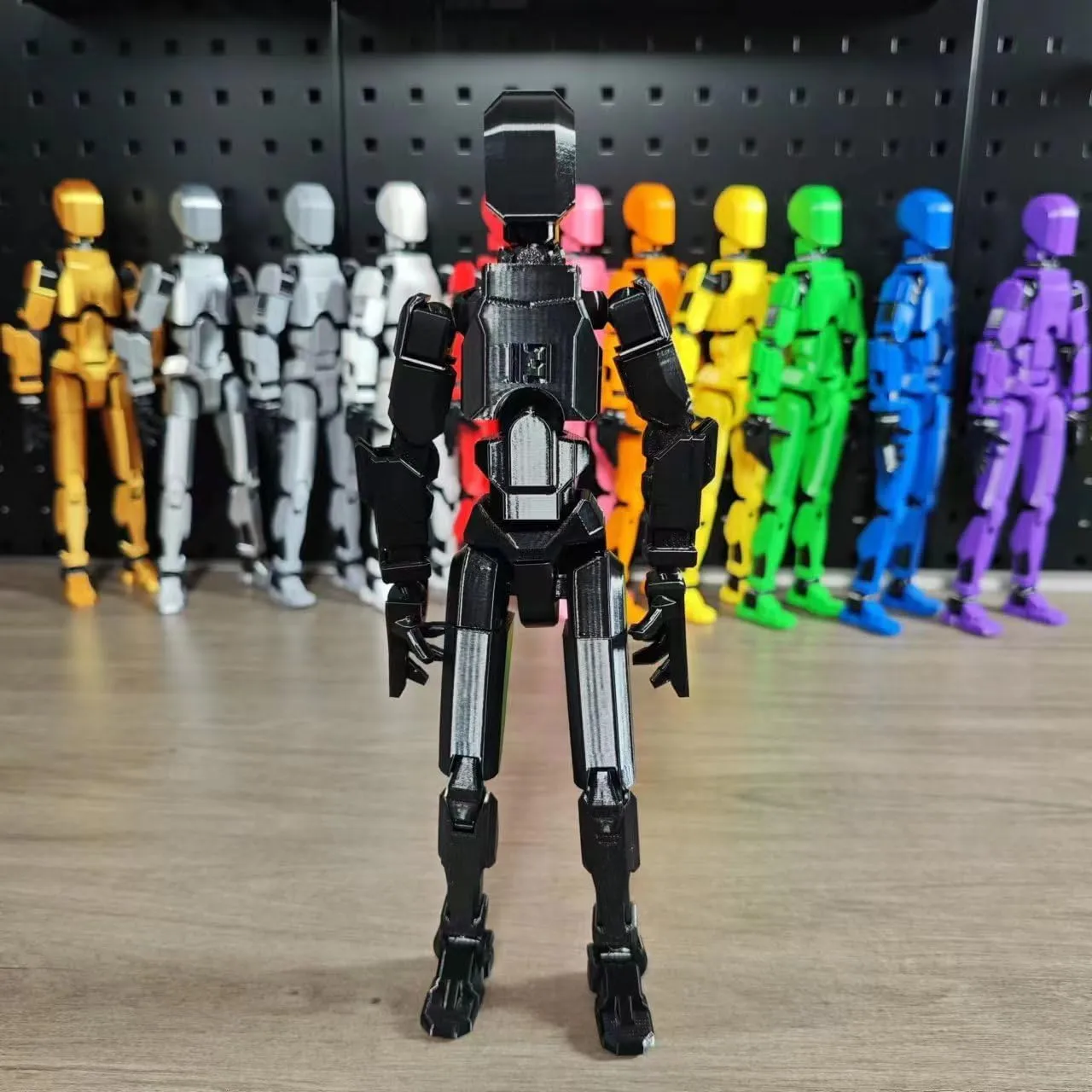 9PCS Assembly Completed T13 Action Figure 3D Printed Multi-Jointed Movable,Lucky 13 Action Figures,Multi-Articular Action Figures,Desktop Decorations,Creative Gifts (9 Colors)