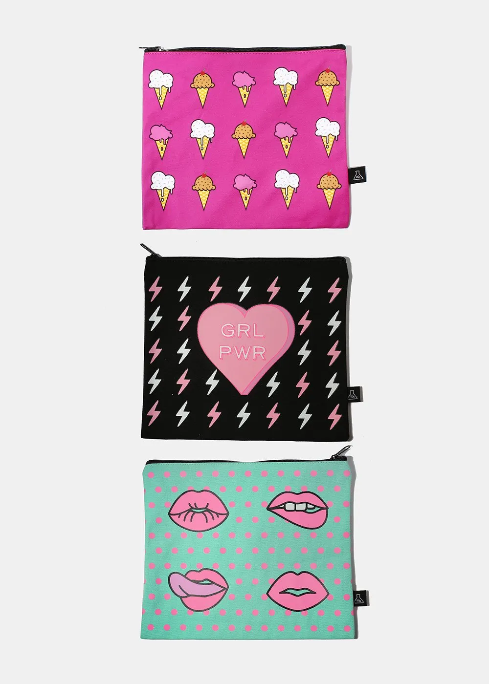 a2o Large Canvas Pouch - GRL PWR