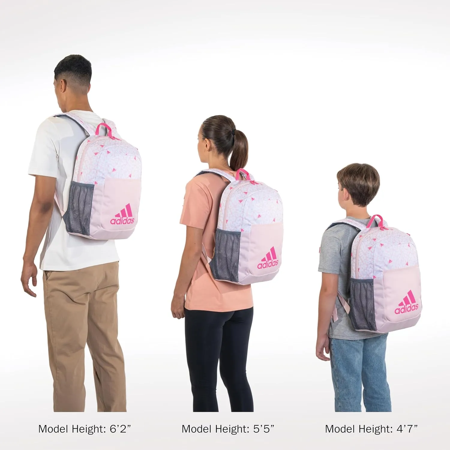 adidas Ready Backpack Discontinued, Jersey Grey/Signal Cyan Blue/Bliss Pink, One Size