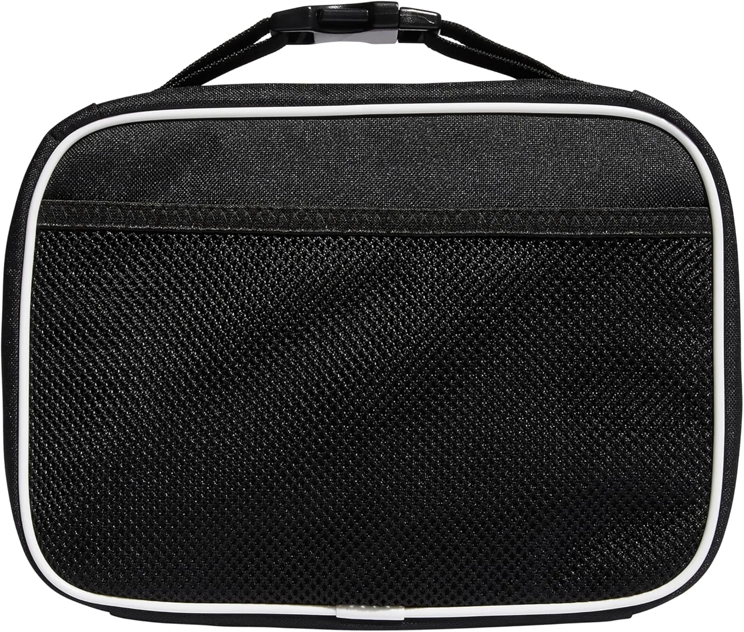 adidas Unisex Foundation Insulated Lunch Bag (6L) Food Container Carry Box for Kids/Adults, Black/White, One Size
