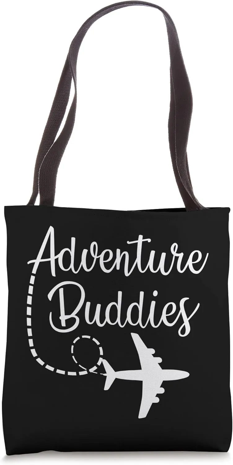 Adventure Buddies Traveler Adventure Airplane Mode On Tote Bag
