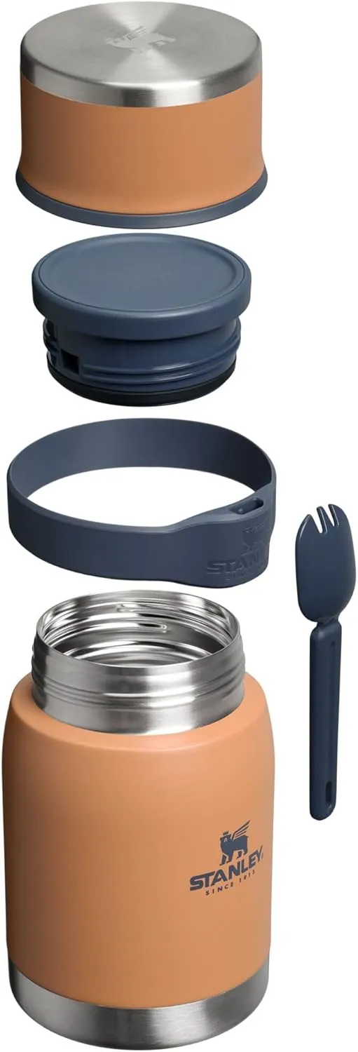 Adventure To-Go Food Jar and Spork | Vacuum Insulated Thermos Food Container | Stainless Steel | BPA-Free