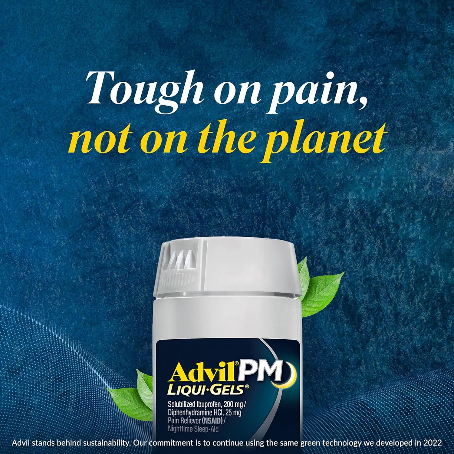 Advil PM Liqui-Gels Pain Reliever and Nighttime Sleep Aid, Pain Medicine with Ibuprofen for Pain Relief and Diphenhydramine HCL for a Sleep Aid - 80 Liquid Filled Capsules - Back to College