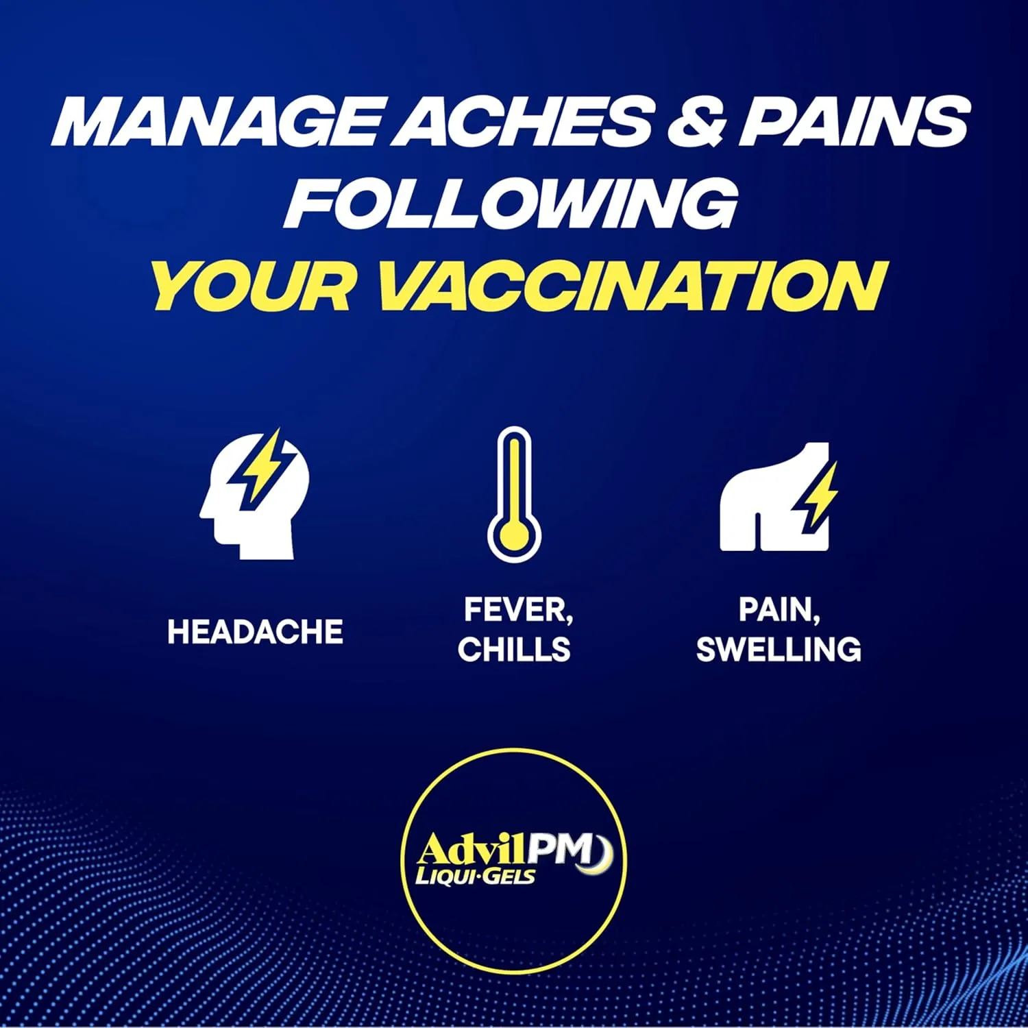 Advil PM Liqui-Gels Pain Reliever and Nighttime Sleep Aid, Pain Medicine with Ibuprofen for Pain Relief and Diphenhydramine HCL for a Sleep Aid - 80 Liquid Filled Capsules - Back to College