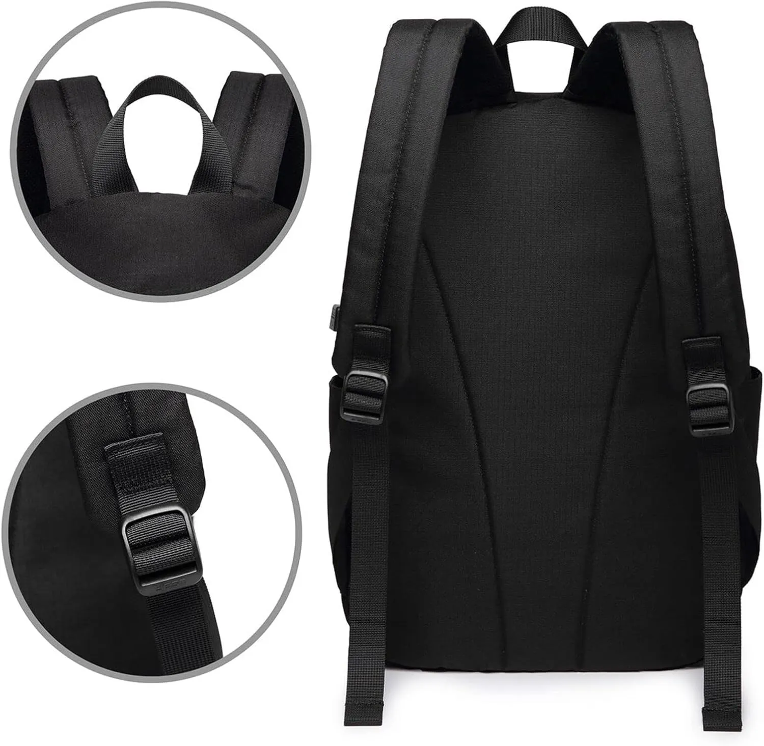 African American Black Woman Laptop Backpack, Travel Backpack with USB Charging Port, Computer Bag for Men Women