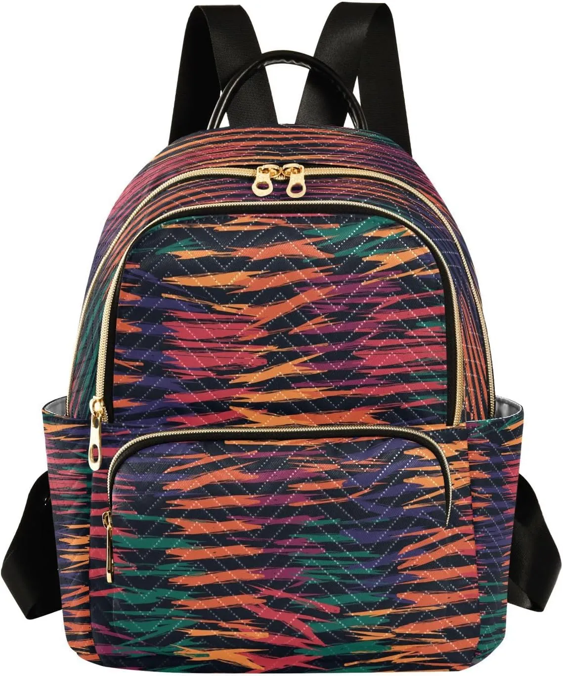 ALAZA Colorful Camouflage Women Backpack Purse Ladies Fashion Shoulder Bag Daypack Travel Bag 7.5L