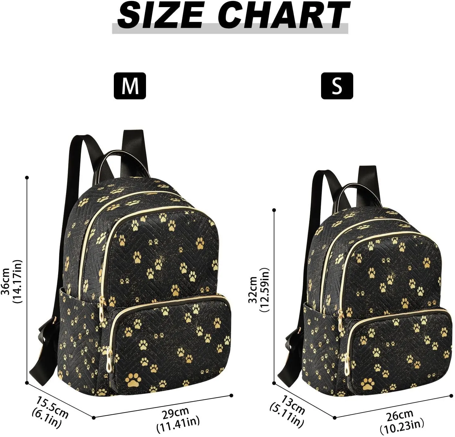 ALAZA Cute Paw Print Animal Women Backpack Purse Ladies Fashion Shoulder Bag Daypack Travel Bag 10L