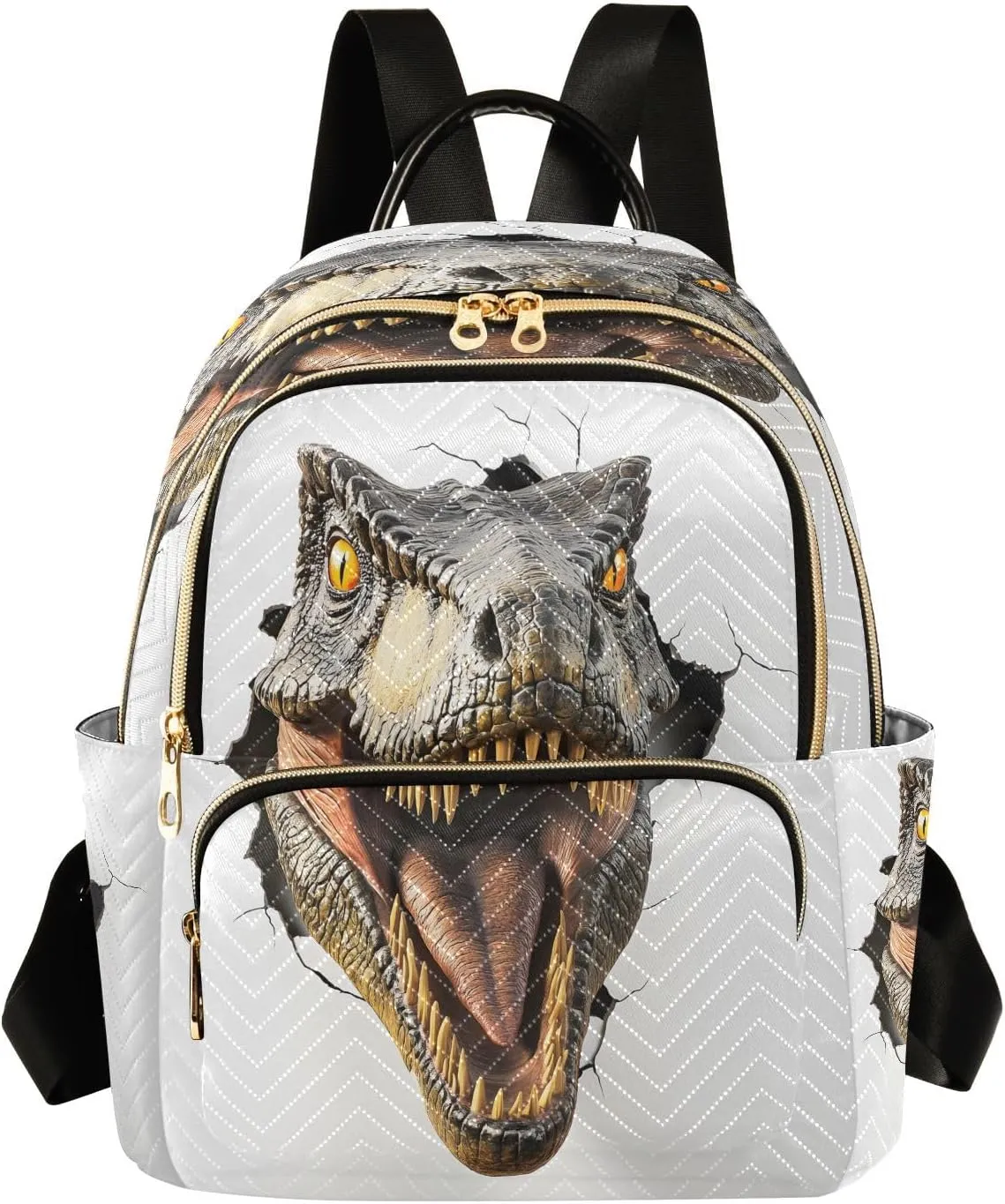 ALAZA Dinosaur Roar 3d Women Backpack Purse Ladies Fashion Shoulder Bag Daypack Travel Bag 7.5L