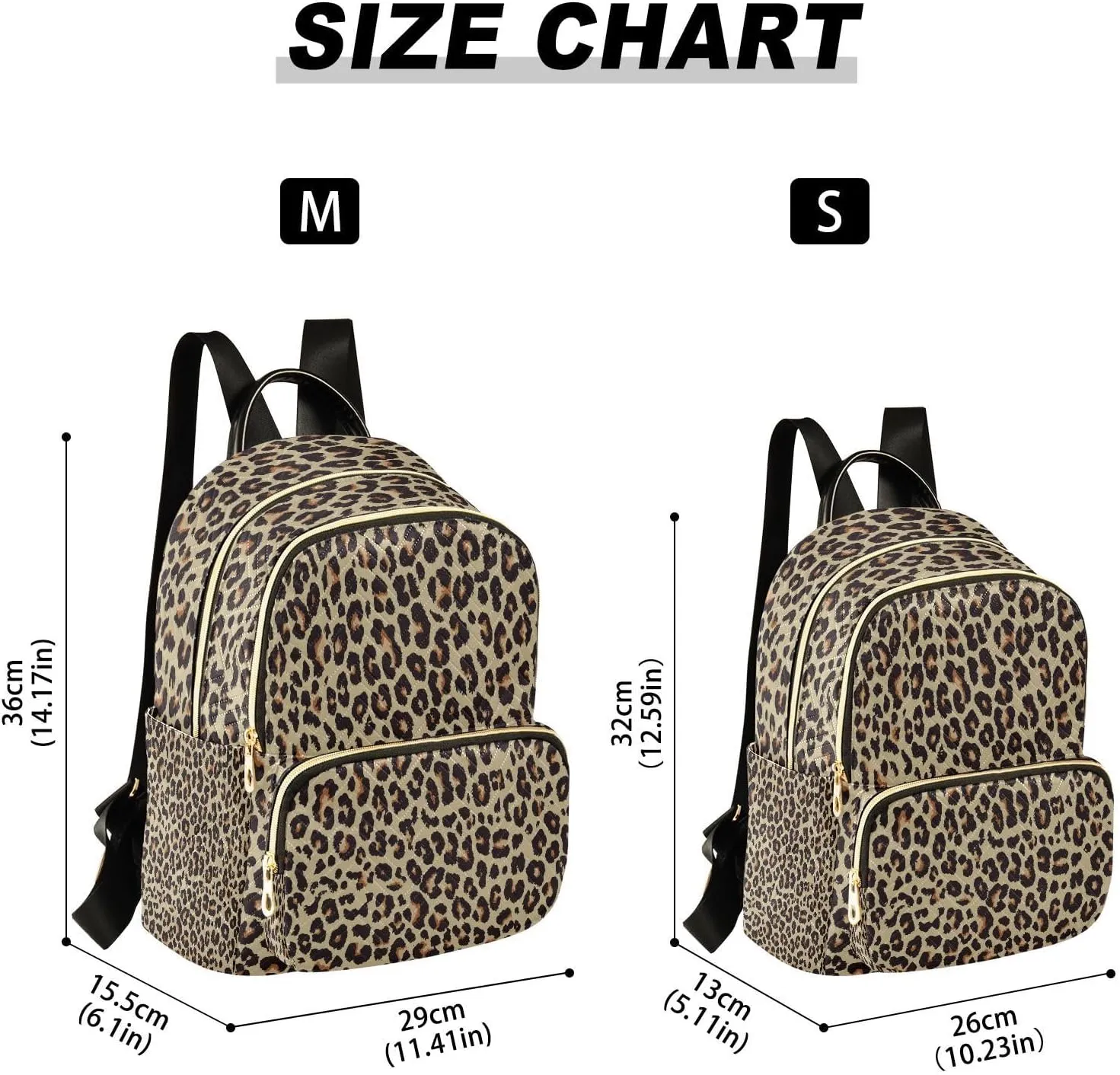 ALAZA Funny Leopard Print Animal Skin Women Backpack Purse Ladies Fashion Shoulder Bag Daypack Travel Bag 10L