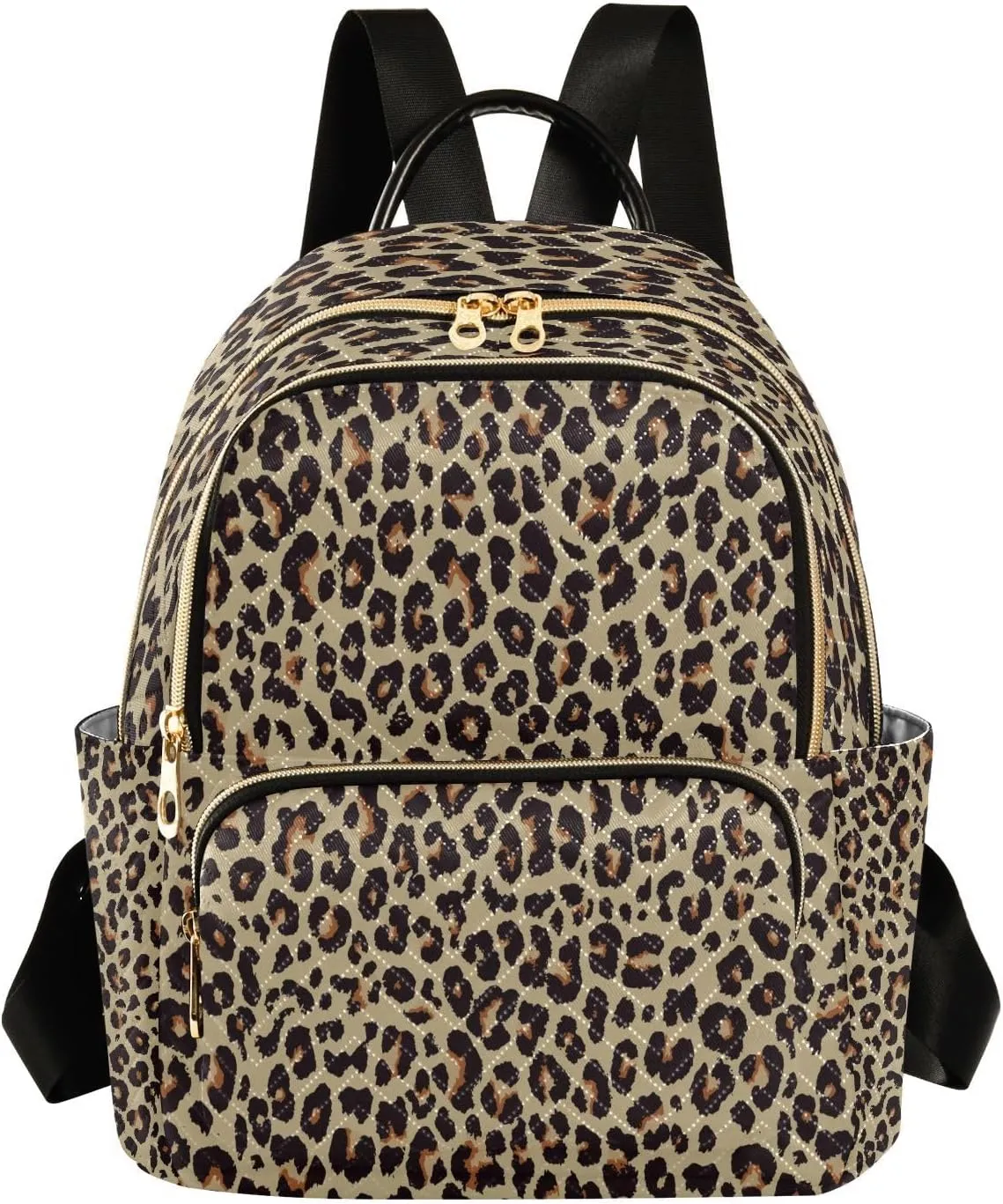 ALAZA Funny Leopard Print Animal Skin Women Backpack Purse Ladies Fashion Shoulder Bag Daypack Travel Bag 10L