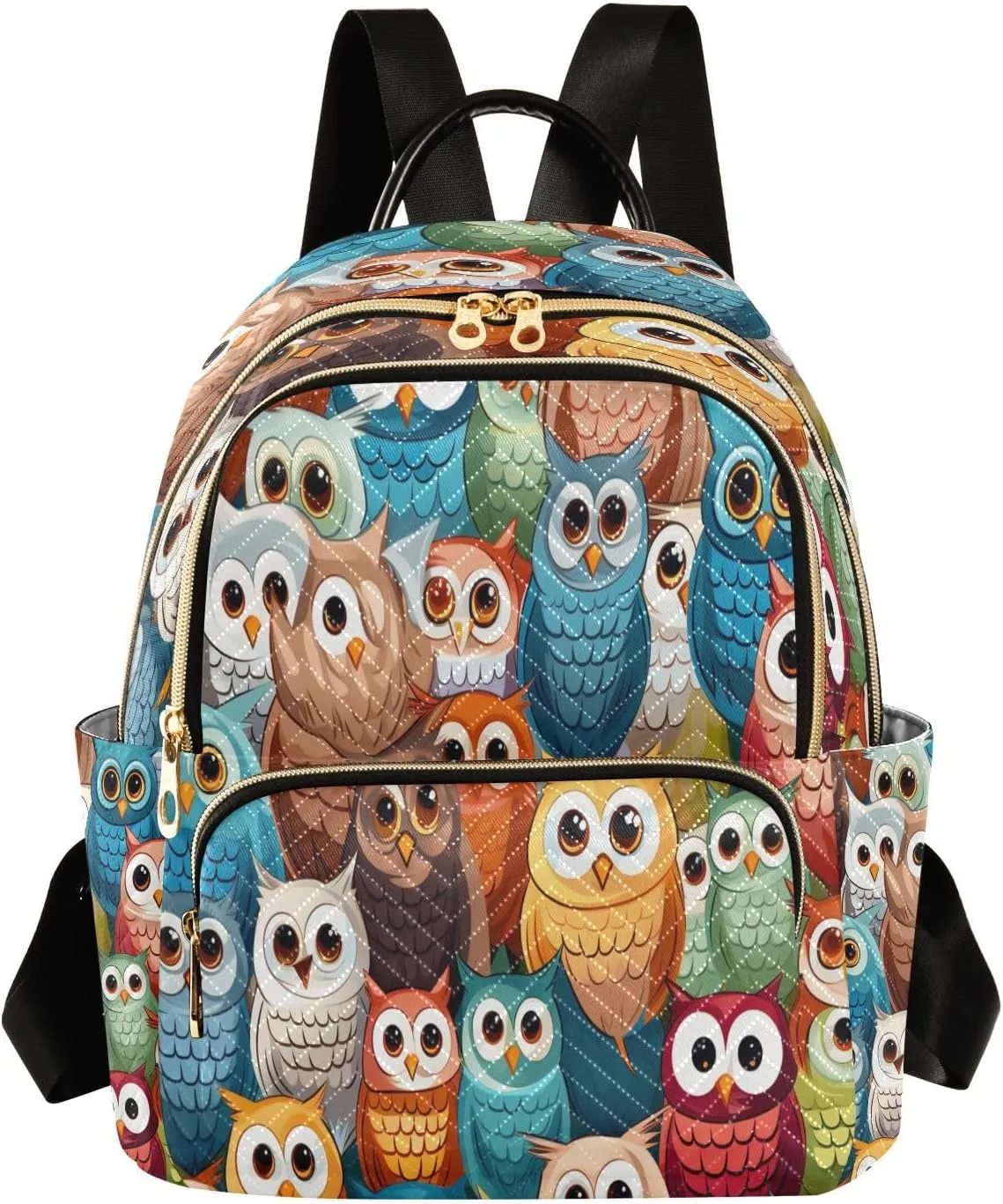 ALAZA Hipster Bird Owl Women Backpack Purse Ladies Fashion Shoulder Bag Daypack Travel Bag 10L