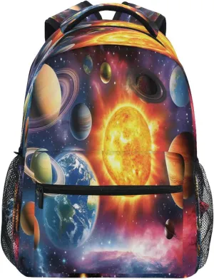 ALAZA Nebula Planet Universe Kids School Backpack for Boys Girls Teens Bookbag Travel Daypack Bag 16 inch