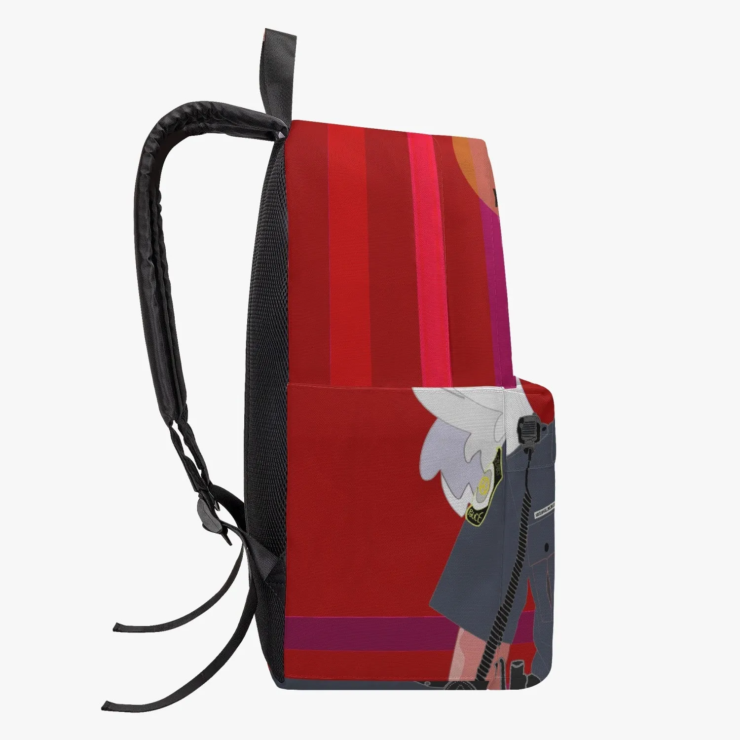 All-over-print Canvas Backpack GLOBAL FREEDOM UNITED© Archangel Michael Policemen Red